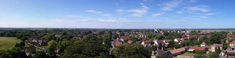  Burwell taken from St Marys Church